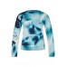 Rabe - 53-113600 Lichte pull print licht blauw donker blauw.